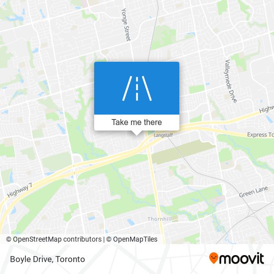 Boyle Drive map