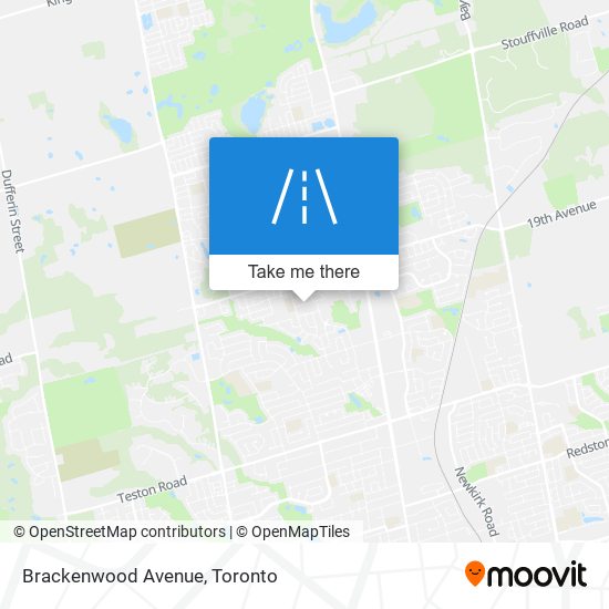 Brackenwood Avenue map
