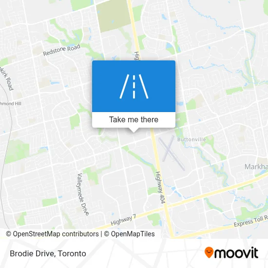 Brodie Drive map
