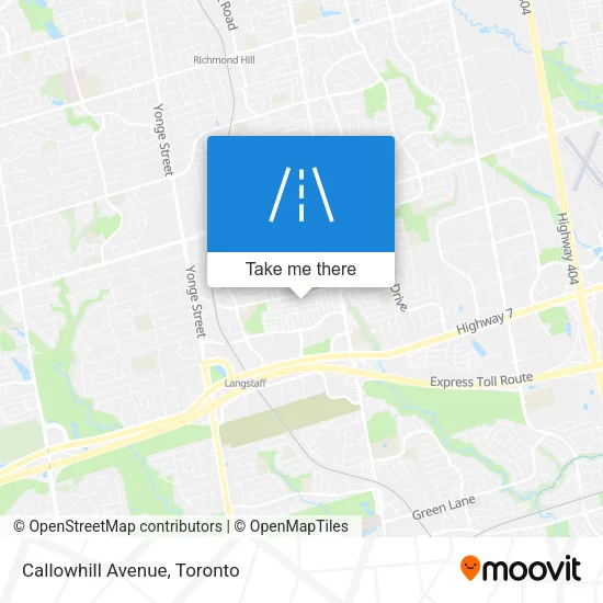 Callowhill Avenue map