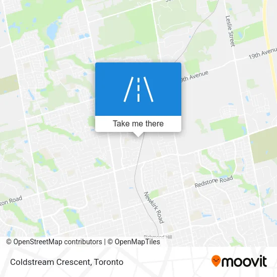 Coldstream Crescent map