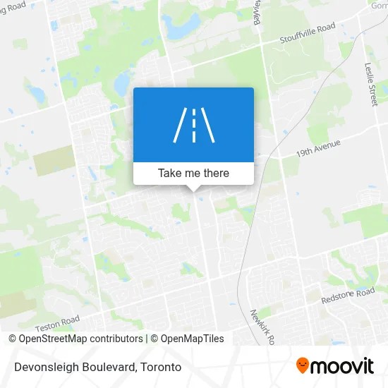 Devonsleigh Boulevard map