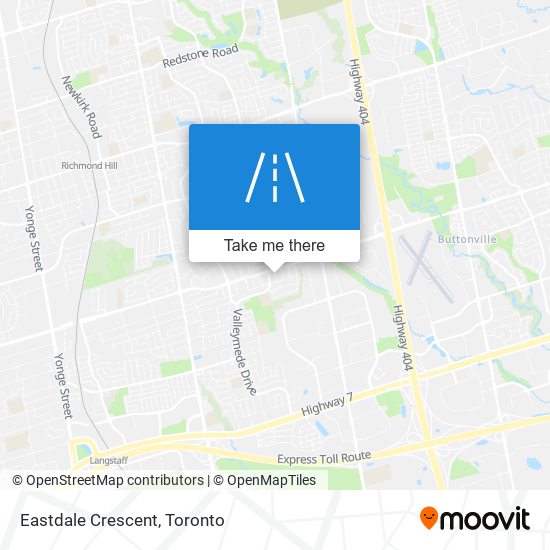 Eastdale Crescent map