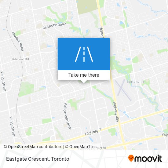 Eastgate Crescent map