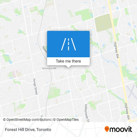 Forest Hill Drive map