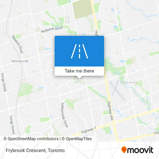 Frybrook Crescent map