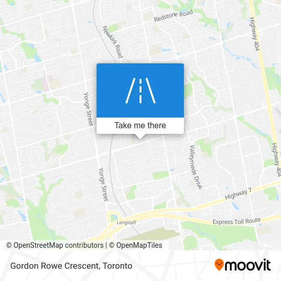 Gordon Rowe Crescent map