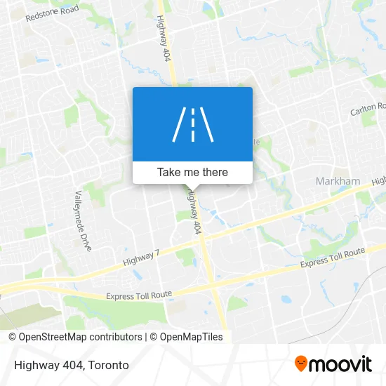 Highway 404 map