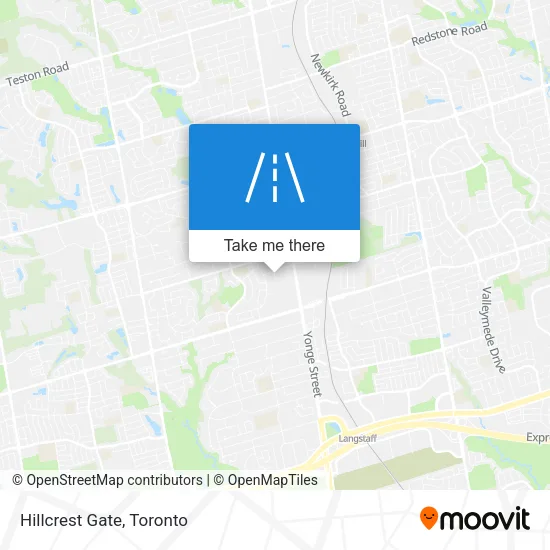 Hillcrest Gate map