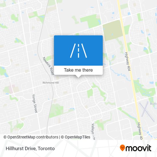 Hillhurst Drive map