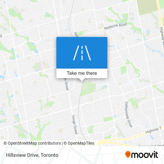 Hillsview Drive map