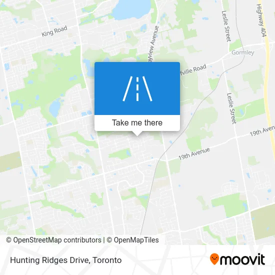 Hunting Ridges Drive map