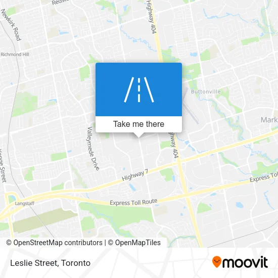 Leslie Street map