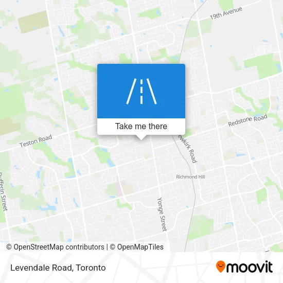 Levendale Road map