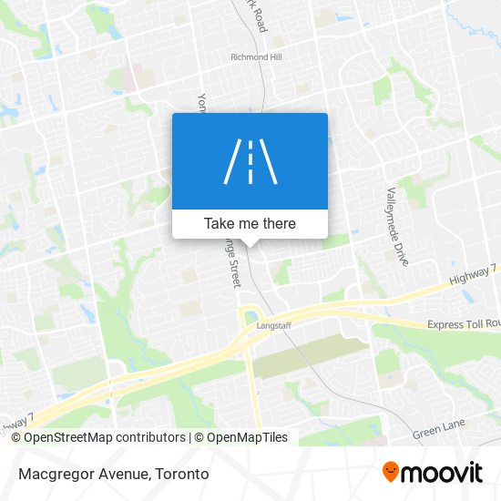 Macgregor Avenue map