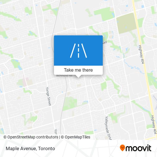 Maple Avenue map