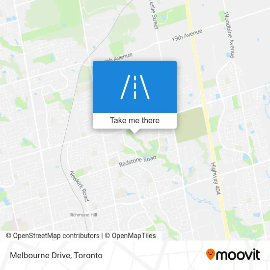 Melbourne Drive map