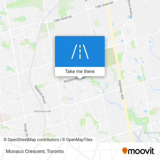 Monaco Crescent map