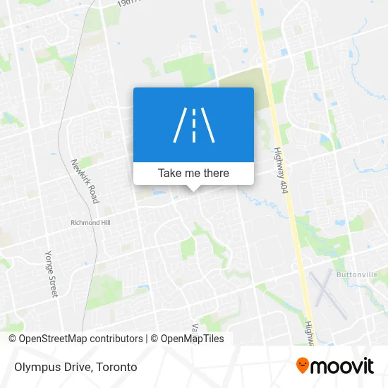 Olympus Drive map