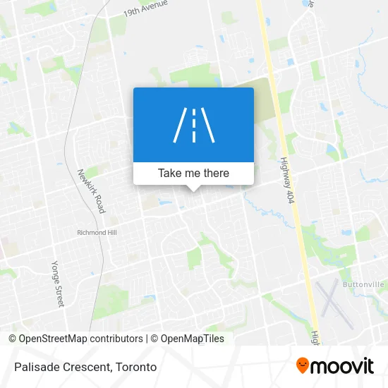 Palisade Crescent map