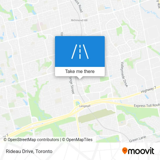 Rideau Drive map