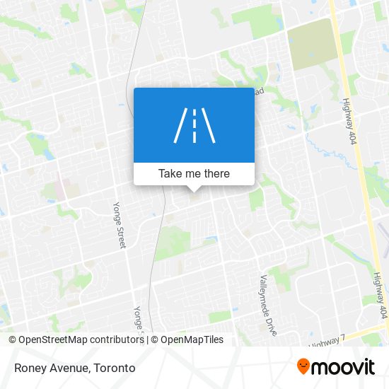 Roney Avenue map