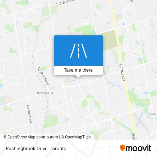 Rushingbrook Drive map