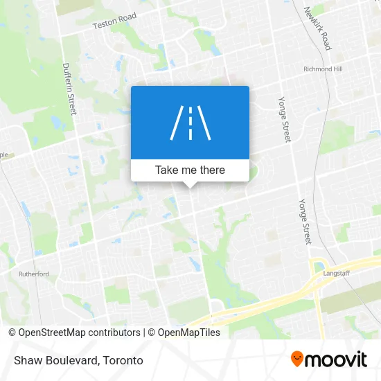 Shaw Boulevard map