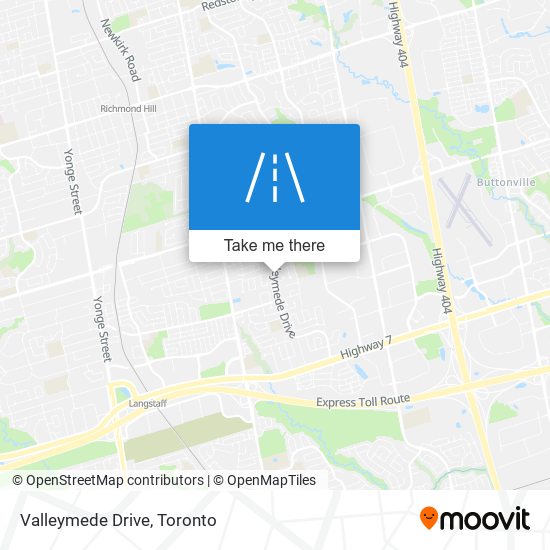 Valleymede Drive map