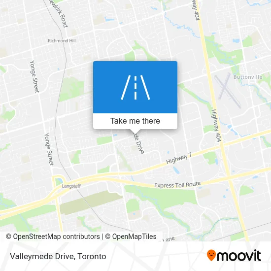 Valleymede Drive map