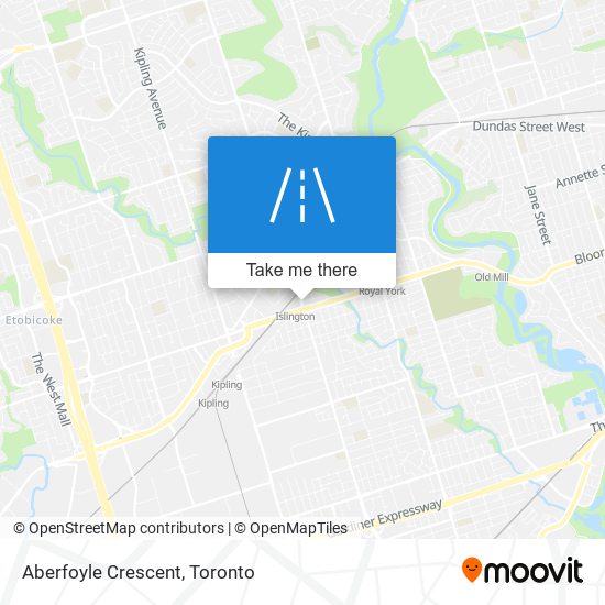 Aberfoyle Crescent map