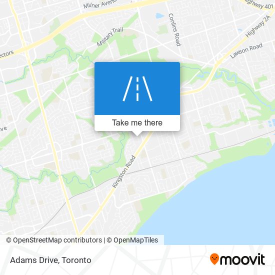 Adams Drive map