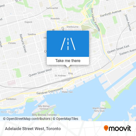 Adelaide Street West map