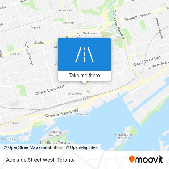 Adelaide Street West map