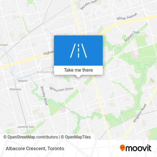 Albacore Crescent map