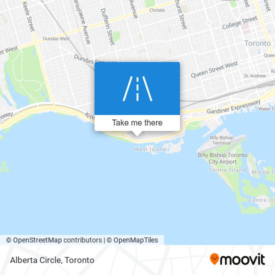 Alberta Circle map