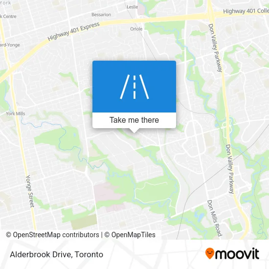 Alderbrook Drive map