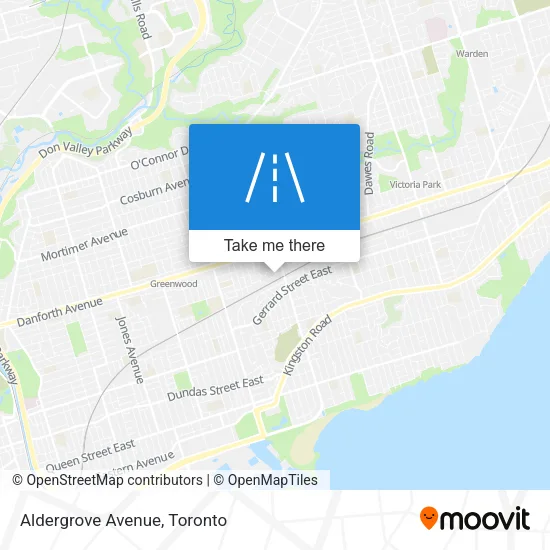 Aldergrove Avenue map