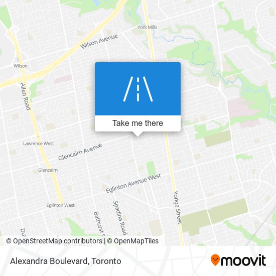 Alexandra Boulevard map