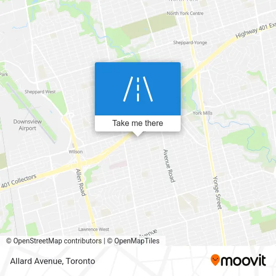 Allard Avenue map