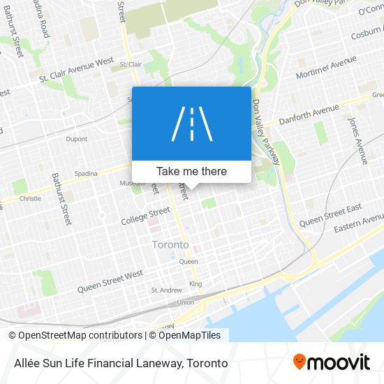 Allée Sun Life Financial Laneway map