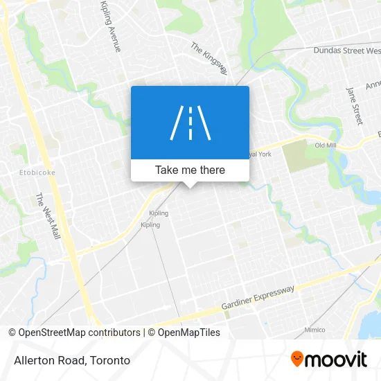 Allerton Road map