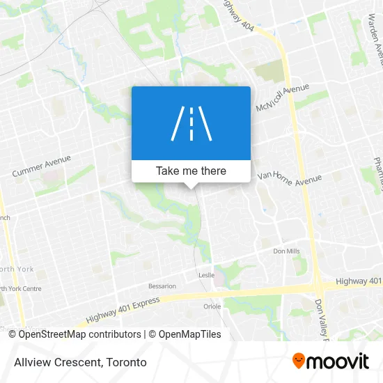 Allview Crescent map