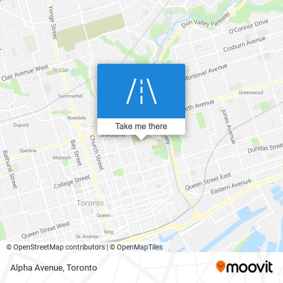 Alpha Avenue map