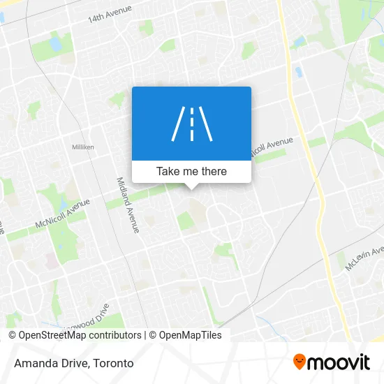 Amanda Drive map