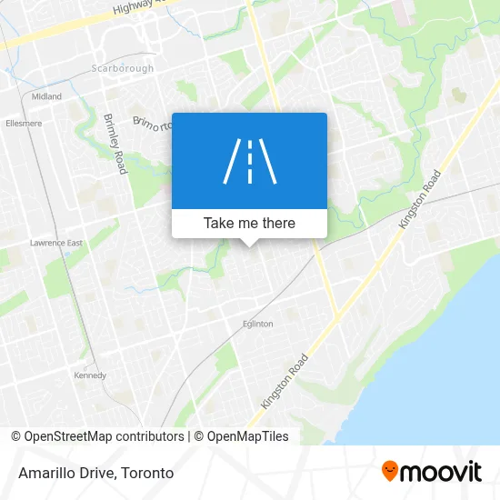 Amarillo Drive map