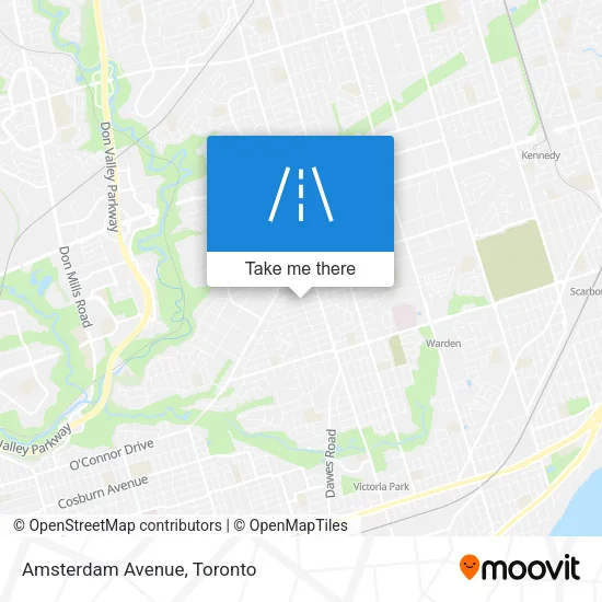 Amsterdam Avenue map