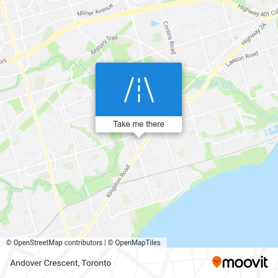 Andover Crescent map