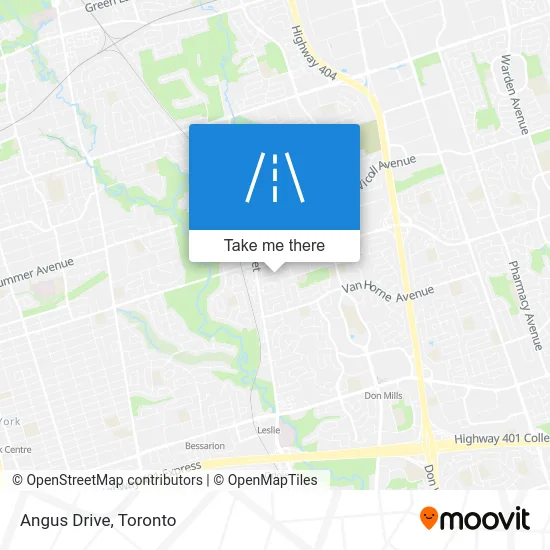 Angus Drive map