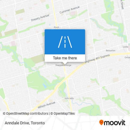 Anndale Drive map